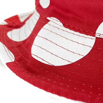 Mushroom Bucket Hat Reversible 100percent Cotton Mushroom Decor Cottagecore Hat One Size Red, White 7 3/8-8