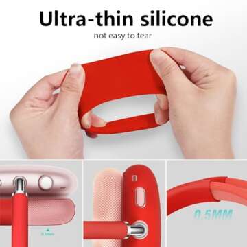 Premium Silicone Cover for AirPods Max - Stylish Protection