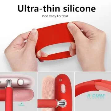 Premium Silicone Cover for AirPods Max - Stylish Protection