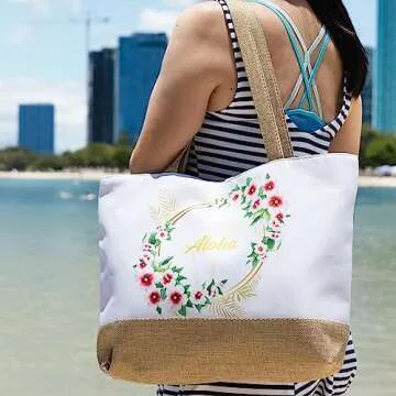 Aloha Designs Large Beach Tote – Stylish & Functional