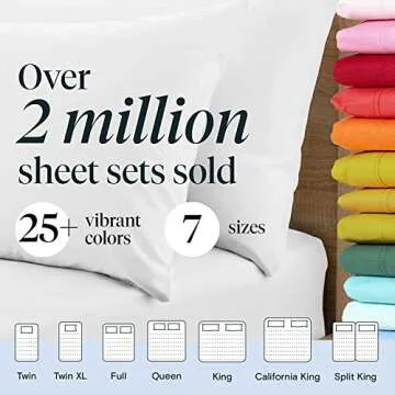 LuxClub 6 PC King Size Sheet Set Bed Sheets Deep Pockets 18" Eco Friendly Wrinkle Free Cooling Bed Sheets Machine Washable Hotel Bedding Silky Soft - White King