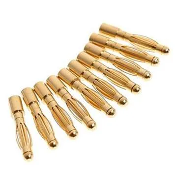 ShareGoo 20 Pairs 2.0mm Gold Bullet Connectors for RC