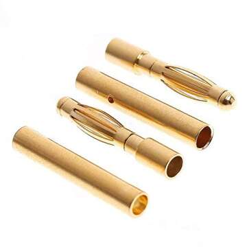 ShareGoo 20 Pairs 2.0mm Gold Bullet Connectors for RC