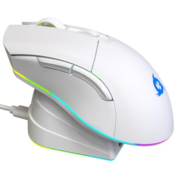 KLIM Blaze Pro Wireless Gaming Mouse - RGB, 6000 DPI, Charging Dock