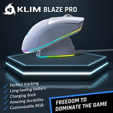 KLIM Blaze Pro Wireless Gaming Mouse RGB 6000 DPI