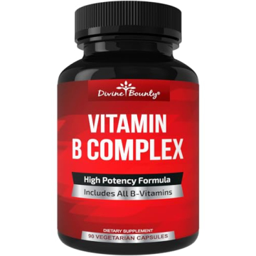 Divine Bounty Super B Complex Vitamins for Vitality