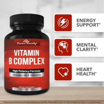 Divine Bounty Super B Complex Vitamins for Vitality