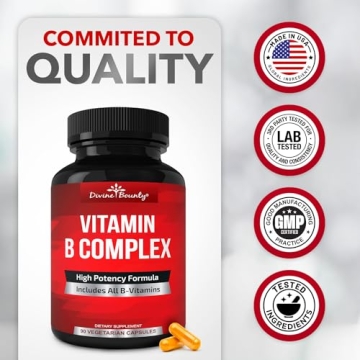 Divine Bounty Super B Complex Vitamins for Vitality