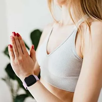 DaQin Compatible with Apple Watch Band 42mm 44mm 45mm 46mm 49mm Women Men, Soft Silicone Sport Waterproof Strap for Apple Watch Ultra/Ultra 2 iWatch Band Series 10 9 8 7 6 5 4 3 2 1 SE,Light Purple