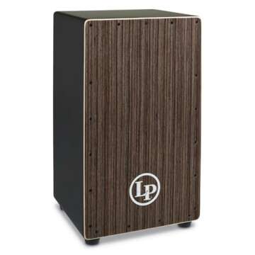Latin Percussion City Exotic Cajon - Walnut Craftwood - Portable Musical Instrument