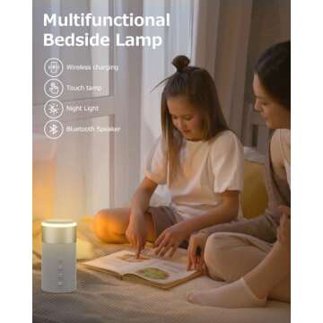 COLSUR Bluetooth Speaker with Night Light - 3 in 1 Mag-Safe Wireless Charger for iPhone 16/15/14/13/12 Series, AirPods Pro/3/2，Gifts for Men& Women