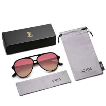 SOJOS Classic Polarized Aviator Sunglasses for All Men Women