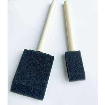 Artlicious Foam Brush Set - 20 Disposable Sponge Brushes