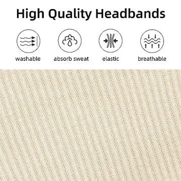 Chic Non Slip Headbands for Women - 6 Pack Fashion Accessories