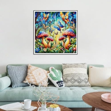 Mushroom Diamond Art Kits for Adults | 5D DIY Craft