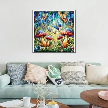 Mushroom Diamond Art Kits for Adults | 5D DIY Craft