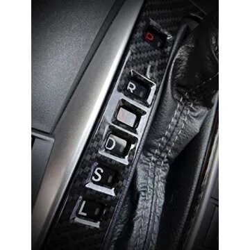 Carbon Fiber Grain Interior Gear ABS Panel Trim Shift Box Cover for Honda 10th Gen Civic 2016 2017 2018 2019 2020