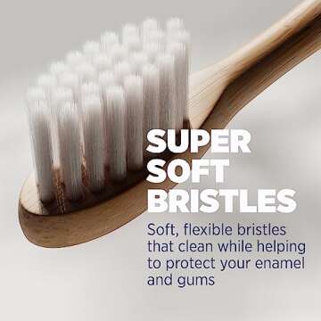 Lumineux Teeth Whitening Sonic Bamboo Electric Toothbrush for Adults - Includes 2 Soft Bristle Replaceable Bamboo Toothbrush Heads, Charging Station & USB Charge Cord - Rechargeable, Bloom Pink