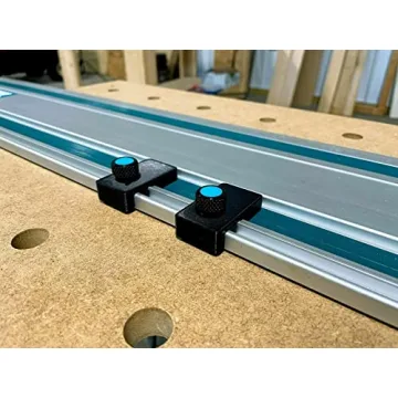 ToolCurve Track Saw Guide Rail Limit Stops for Accurate Cuts