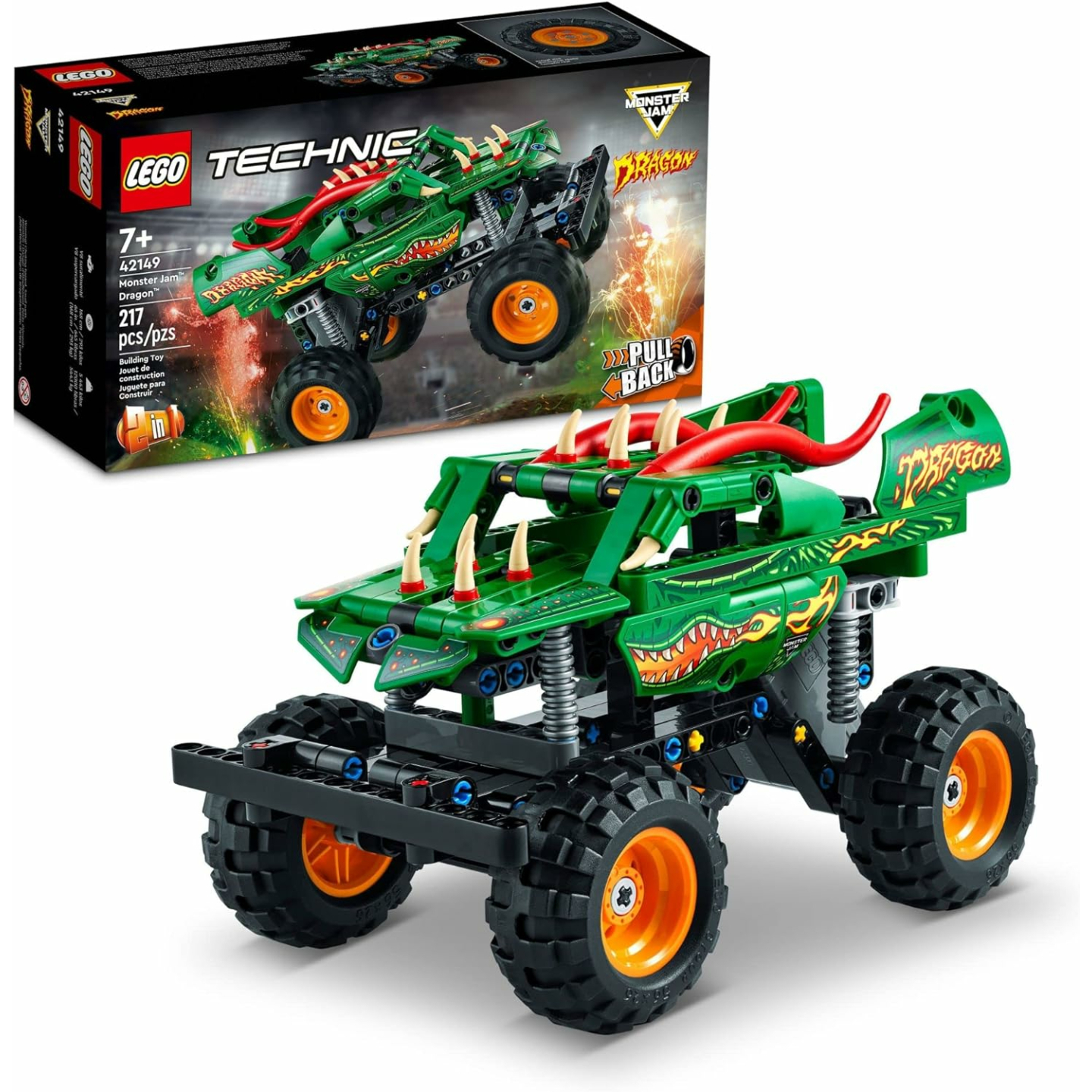 LEGO Technic Monster Jam Dragon - Exciting 2 in 1