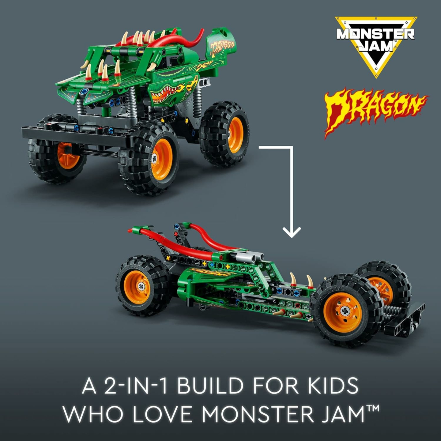 LEGO Technic Monster Jam Dragon - Exciting 2 in 1