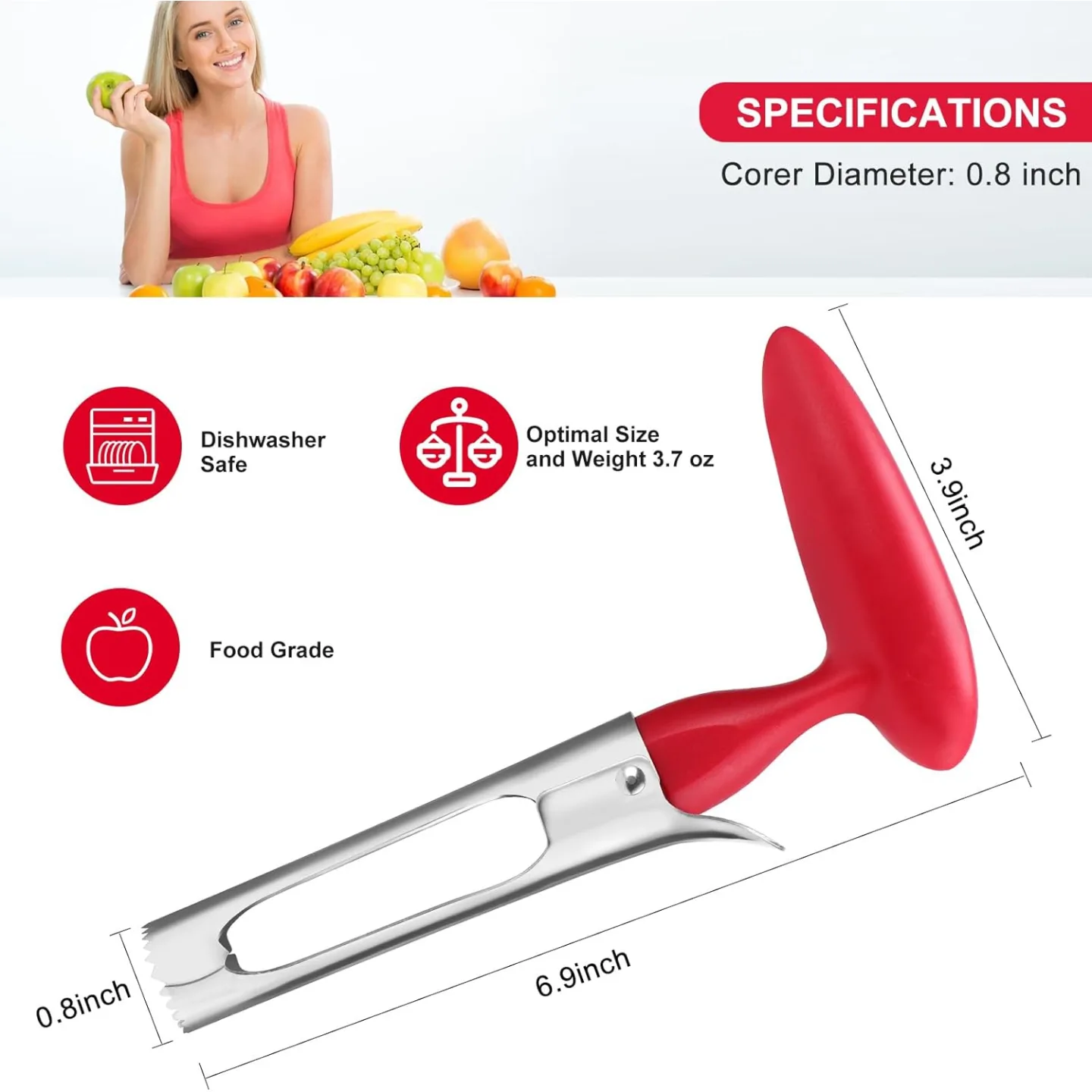 Premium Apple Corer Tool for Effortless Fruit Preparation