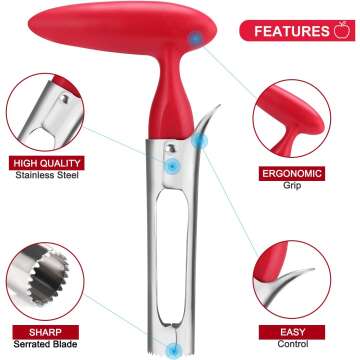 Premium Apple Corer Tool for Effortless Fruit Preparation