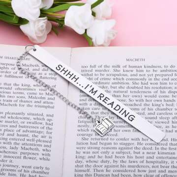 Book Marks for Reading Funny Bookmark for Book Lovers Gifts for Women Bookish Reading Accessories Birthday Gift for Friends Reader Book Club Gift Christmas Gift for Her