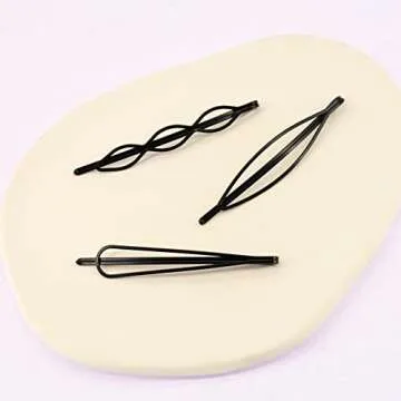 36 Pieces 2.7Inch Black Bobby Pins for Women, Black Metal Hair Clips for Girls Hair Pins