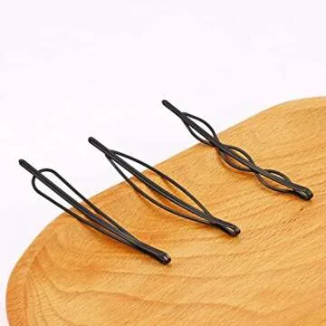 36 Pieces 2.7Inch Black Bobby Pins for Women, Black Metal Hair Clips for Girls Hair Pins