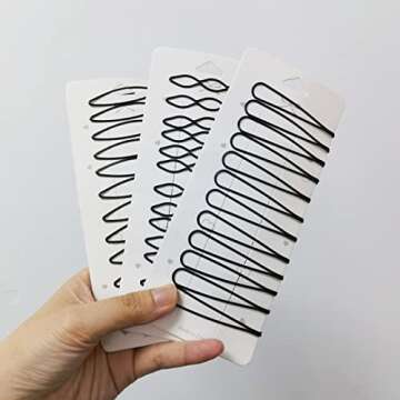 36 Pieces 2.7Inch Black Bobby Pins for Women, Black Metal Hair Clips for Girls Hair Pins