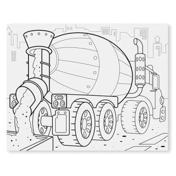 Melissa & Doug Jumbo Coloring Pad: Vehicles - 50 Pages of White Bond Paper (11 x 14 inches)