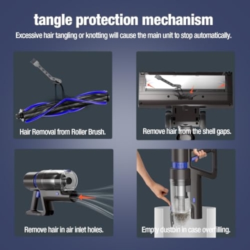 Cordless Vacuum Cleaner - Powerful 550W & Long 45 Min Runtime