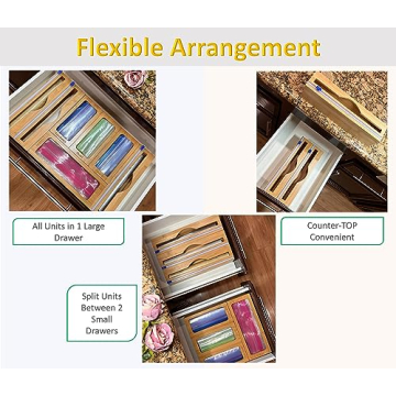 Incredinest Bamboo Drawer Organizer for Perfect Kitchen Storage