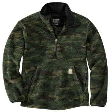 Carhartt Men's Big & Tall Loose Fit Fleece Pullover, Mountain View Camo