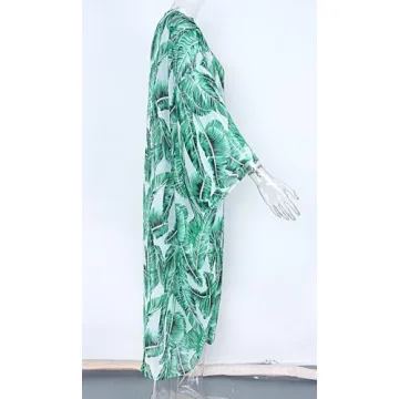 Shermie Women's Long Kimono Beach Cover Up Stylish Chiffon