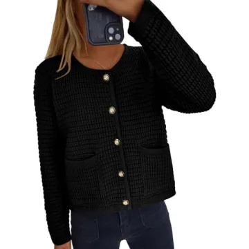 PRETTYGARDEN Women's Cozy Knit Cardigan Sweater for All Occasions