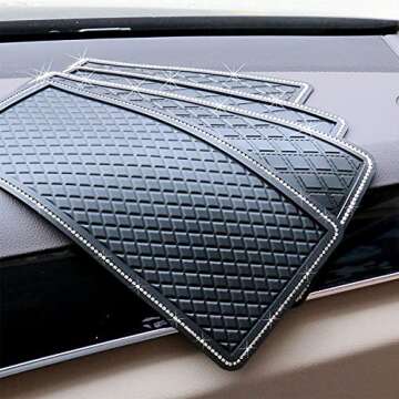 Stylish Anti-Slip Car Dash Grip Pad for Secure Storage