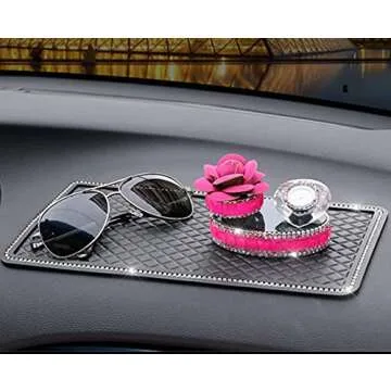 Stylish Anti-Slip Car Dash Grip Pad for Secure Storage