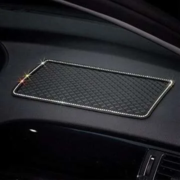 Stylish Anti-Slip Car Dash Grip Pad for Secure Storage