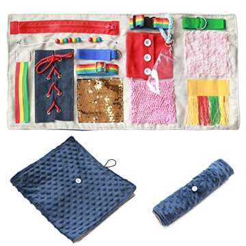 Fidget Blanket for Dementia Patients, Dementia Products for Elderly, Dementia Activities for Seniors...