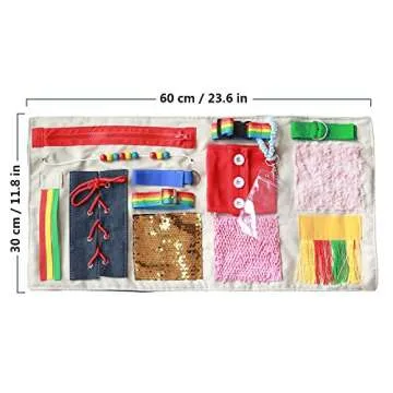 Fidget Blanket for Dementia Patients, Dementia Products for Elderly, Dementia Activities for Seniors, Alzheimers Toys, Gift for Elderly