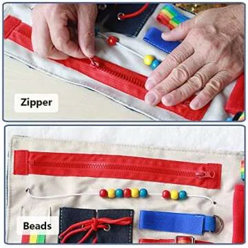 Fidget Blanket for Dementia Patients, Dementia Products for Elderly, Dementia Activities for Seniors, Alzheimers Toys, Gift for Elderly