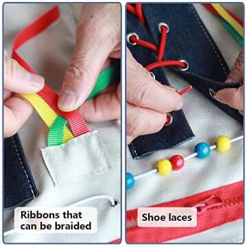 Fidget Blanket for Dementia Patients, Dementia Products for Elderly, Dementia Activities for Seniors, Alzheimers Toys, Gift for Elderly