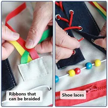 Fidget Blanket for Dementia Patients, Dementia Products for Elderly, Dementia Activities for Seniors, Alzheimers Toys, Gift for Elderly