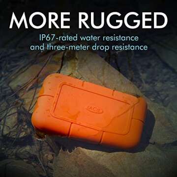 LaCie Rugged 2TB SSD - High Speed & Durability Combined