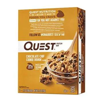 Delicious Quest Nutrition Protein Bars - 21g Protein, 12 Count