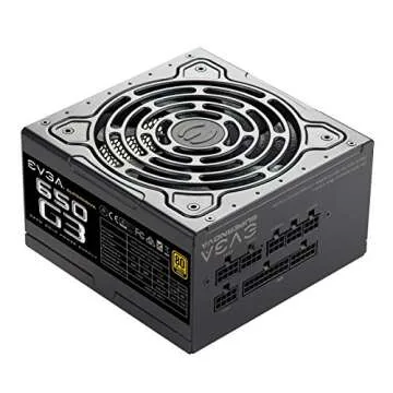 EVGA 220-G3-0650-Y1 SuperNOVA 650 G3, 80 Plus Gold 650W, Fully Modular, Eco Mode with New HDB Fan, 7 Year Warranty, Includes Power ON Self Tester, Compact 150mm Size, Power Supply