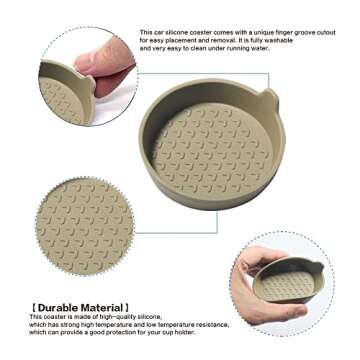 Banseko Silicone Car Coasters - Durable & Stylish