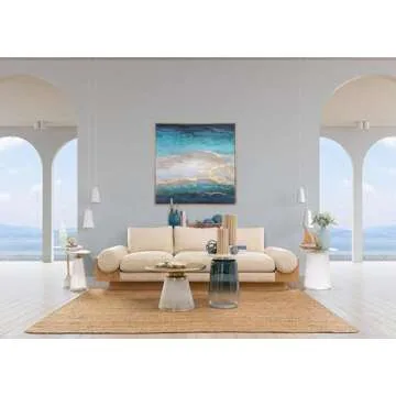 Metal Top Nebular Coffee Table for Modern Living Spaces